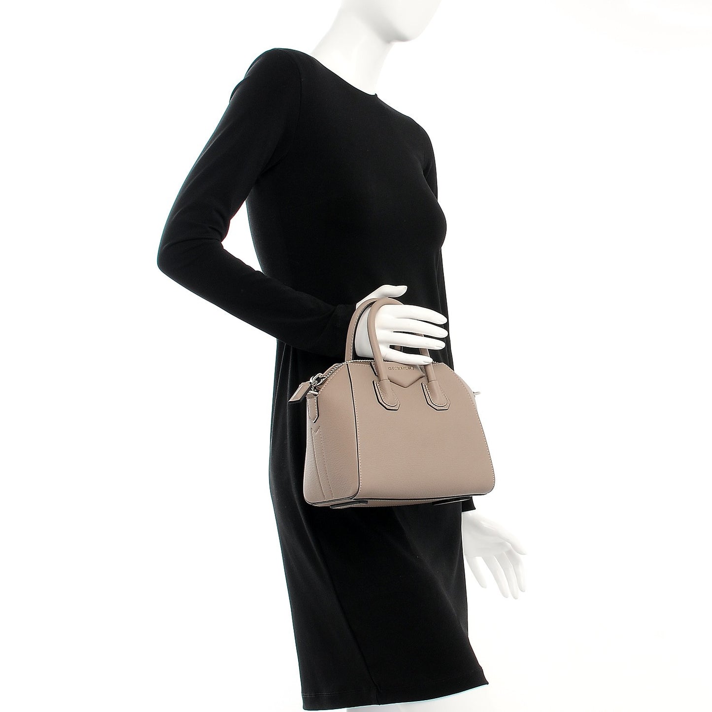 Sugar Goatskin Mini Antigona Mastic