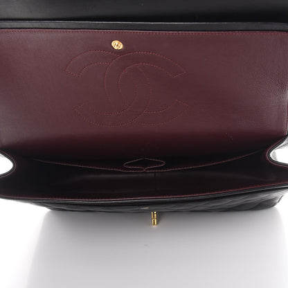 Chanel Lambskin Quilted Maxi Double Flap Black 6 of 10