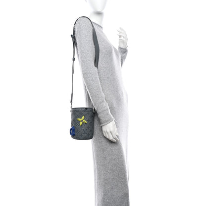 Louis Vuitton Taurillon Monogram Chalk Pouch Granite Gray 2 of 10