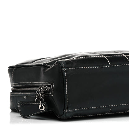Chanel Lambskin Square Stitched Shoulder Bag Black 7 of 10