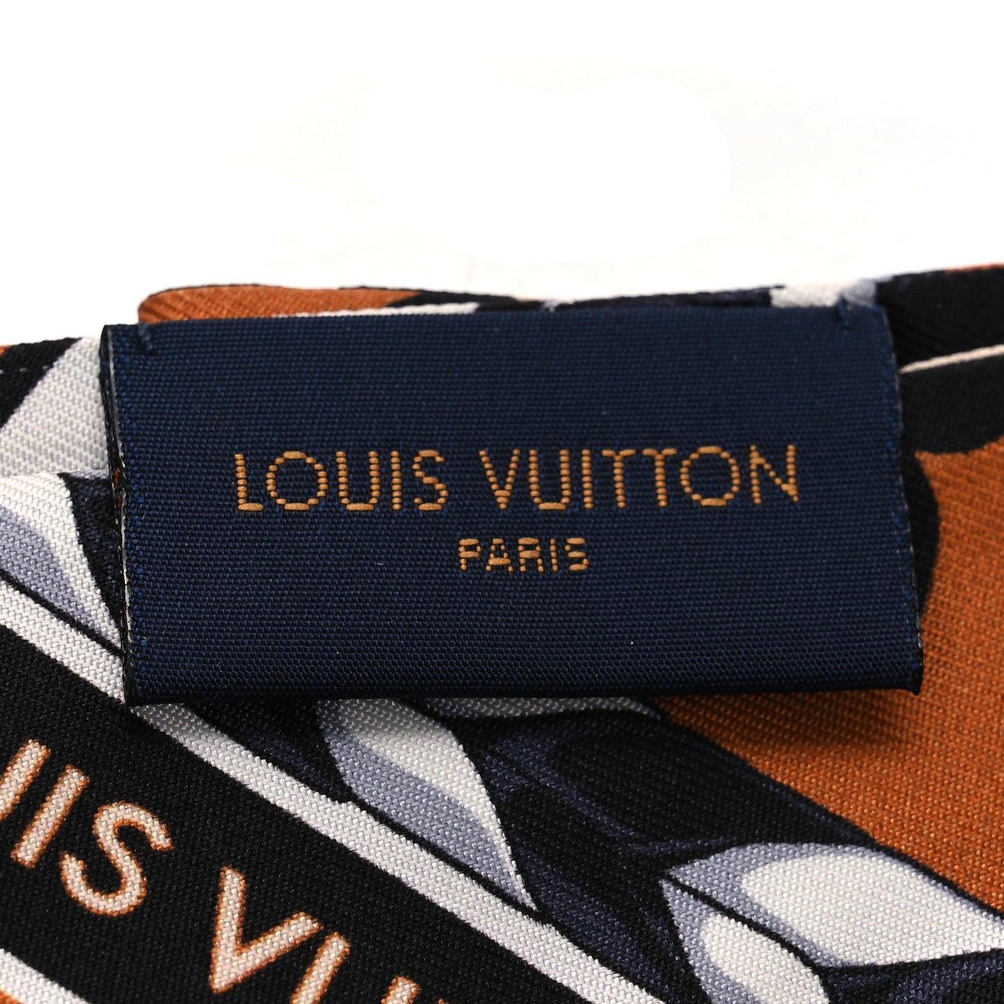 Silk Monogram LV Crafty Bi Color BB Bandeau Caramel Black