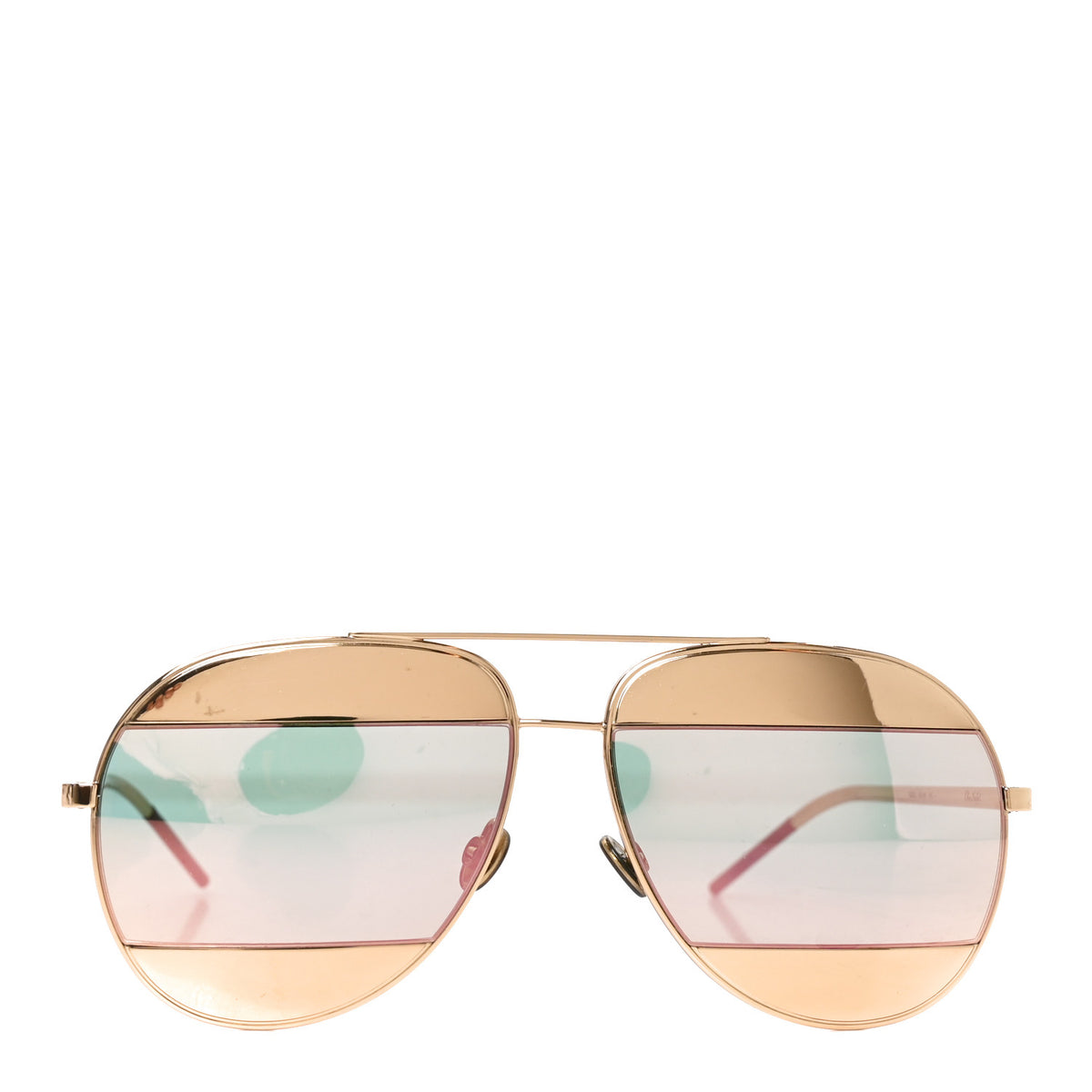 Split 1 Aviator Sunglasses Gold
