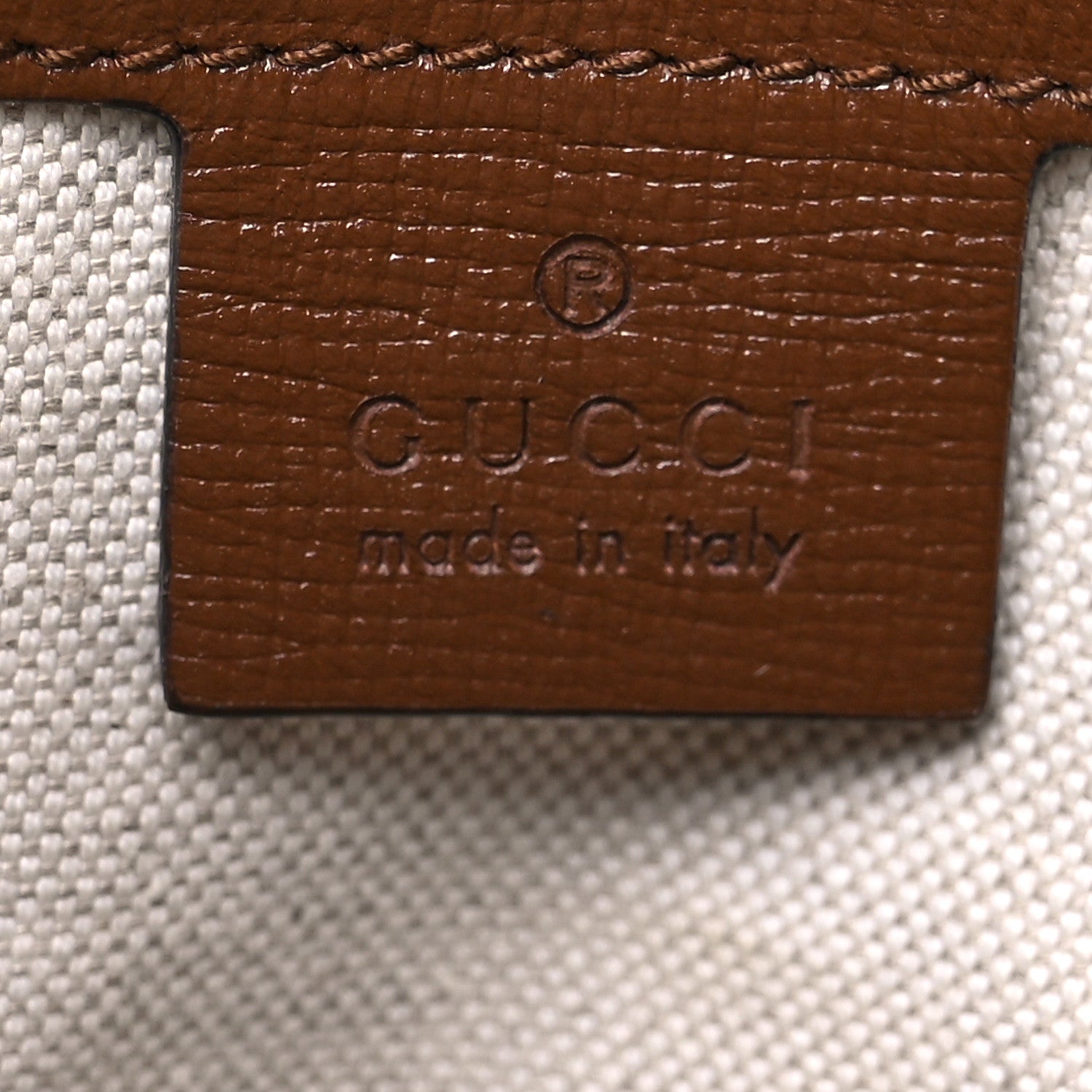 Gucci GG Supreme Monogram Azalea Calfskin Fake/Not Retro Interlocking G Day Backpack Beige Ebony Brown Sugar 6 of 10