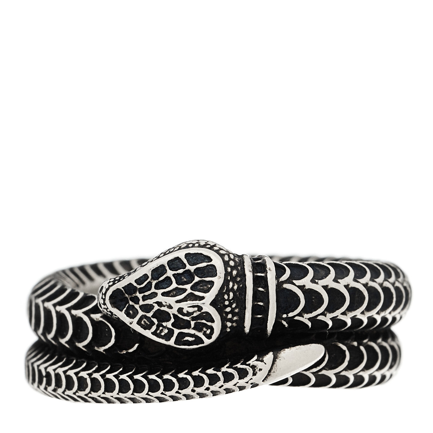 Sterling Silver Gucci Garden Snake Ring 57 8