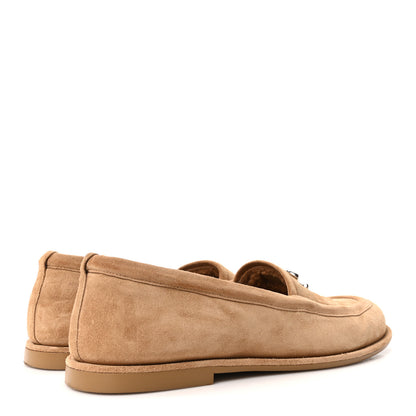 Chanel Suede Calfskin CC Loafers 41 Dark Beige 5 of 9