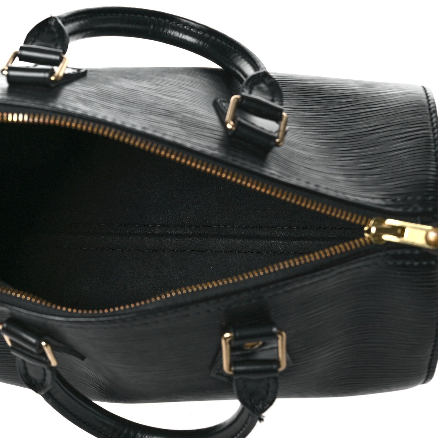 Louis Vuitton Epi Speedy 25 Black 5 of 9