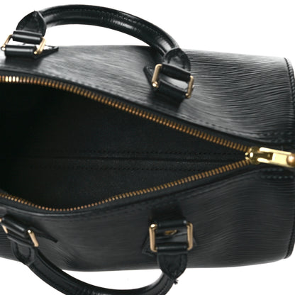 Louis Vuitton Epi Speedy 25 Black 5 of 9
