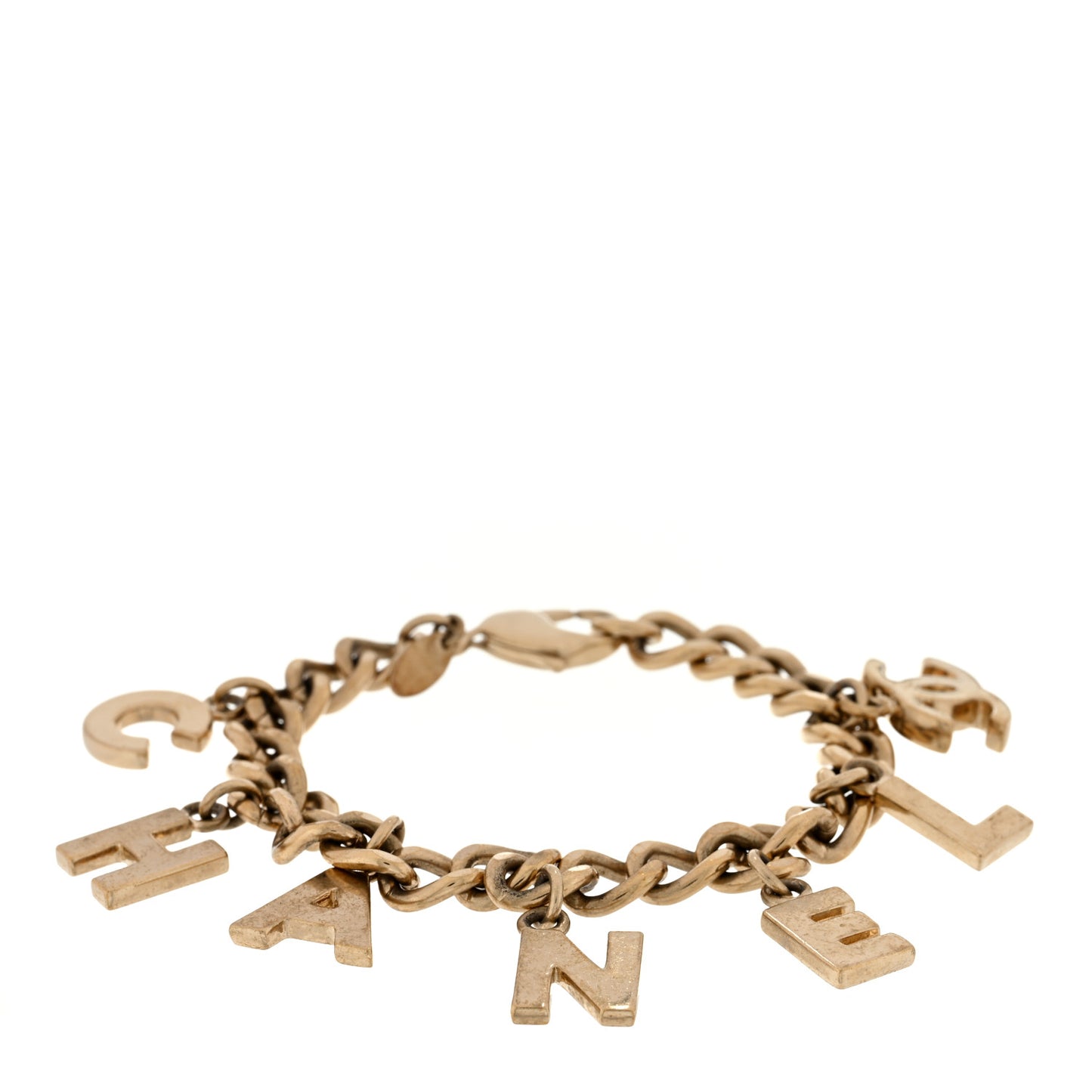 CC Logo Charms Bracelet Gold
