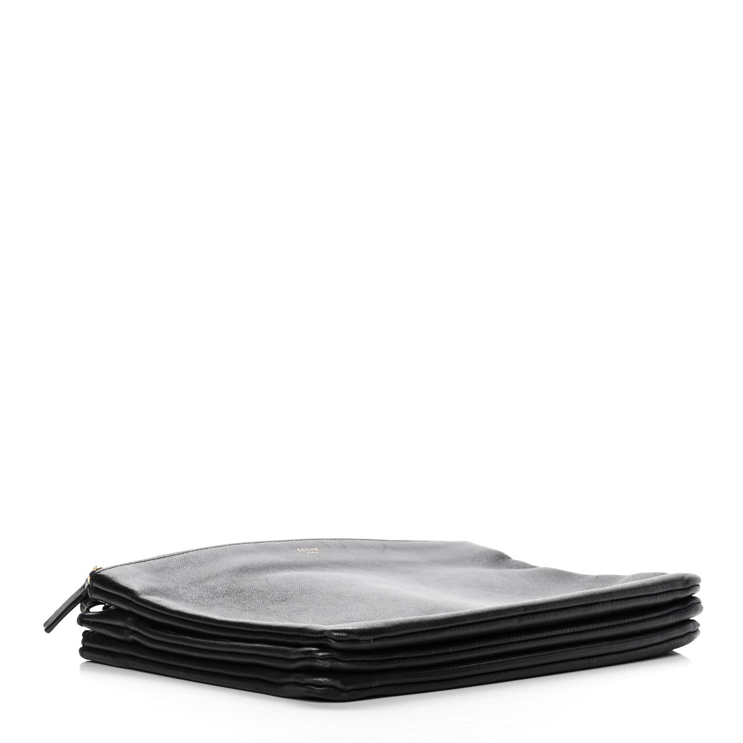Celine Lambskin Large Trio Crossbody Bag Black 4 of 11