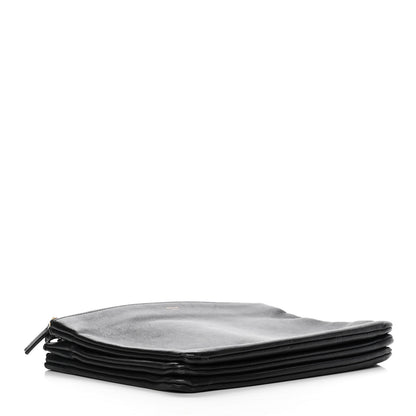 Celine Lambskin Large Trio Crossbody Bag Black 4 of 11