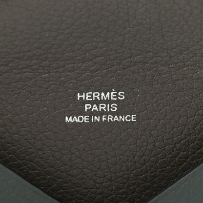 Hermes Evercolor Calvi Verso Card Case Bleu Orage Etain 6 of 7