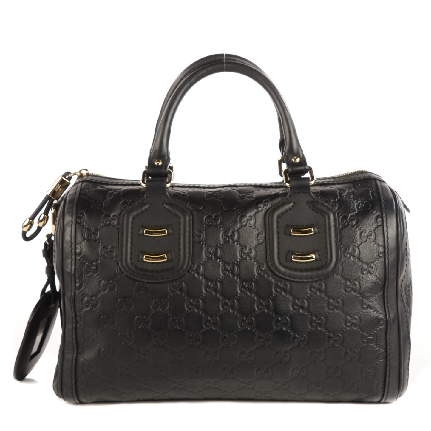 Guccissima Medium Techno Tag Boston Black