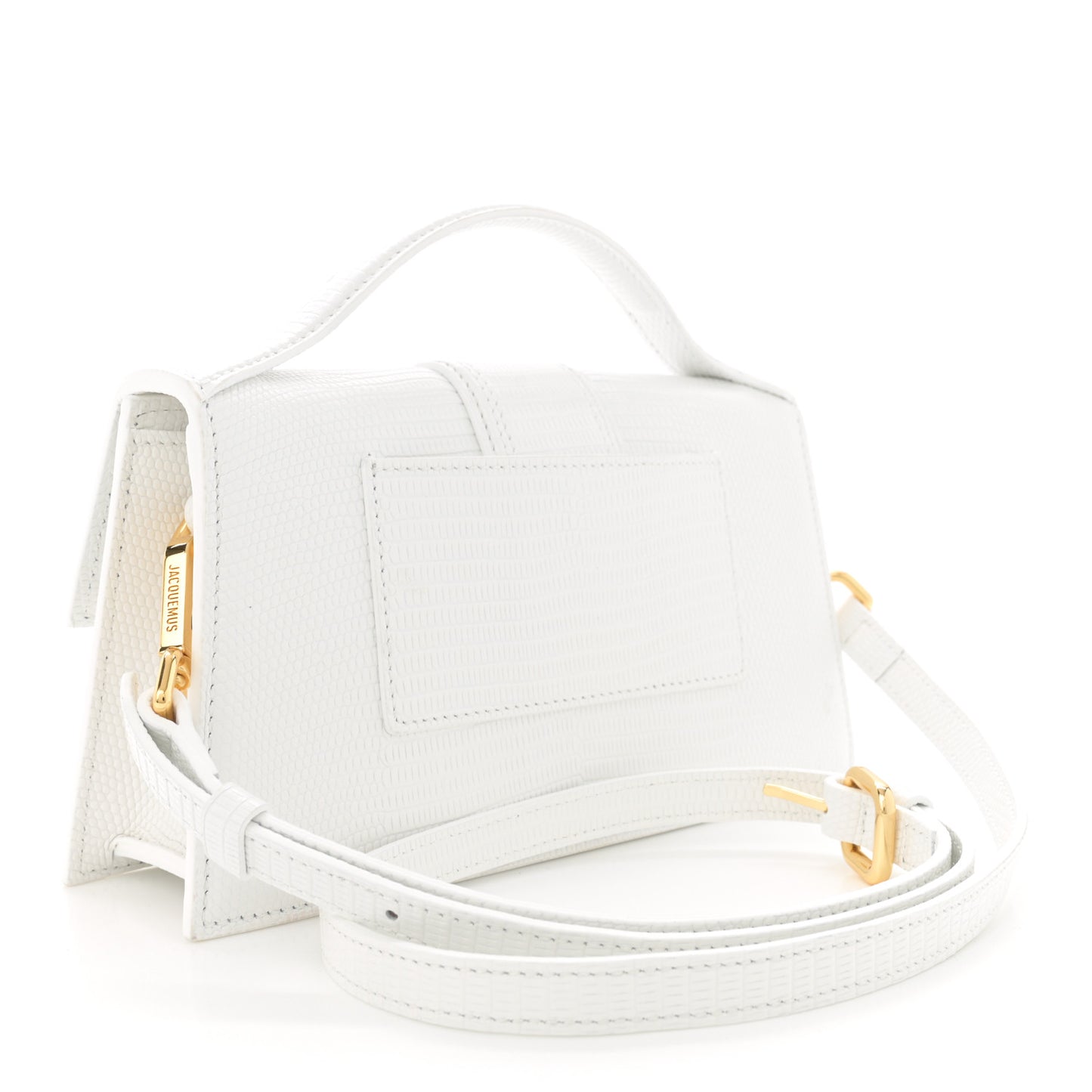 Calfskin Lizard Embossed Le Grand Bambino White