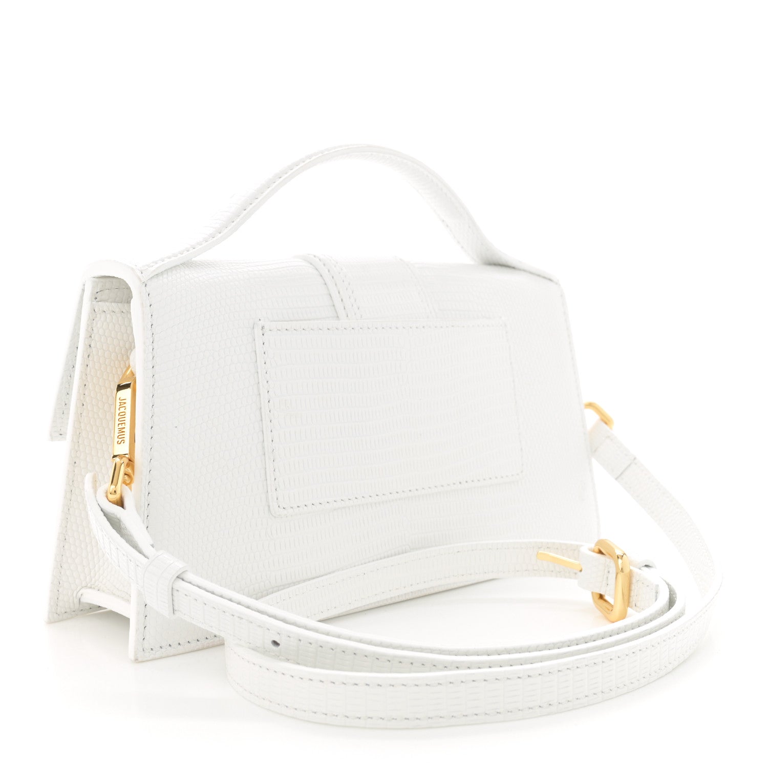 Jacquemus Calfskin Lizard Embossed Le Grand Bambino White 3 of 11
