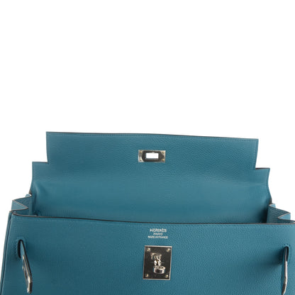 Hermes Togo Kelly Retourne 35 Cobalt 10 of 23