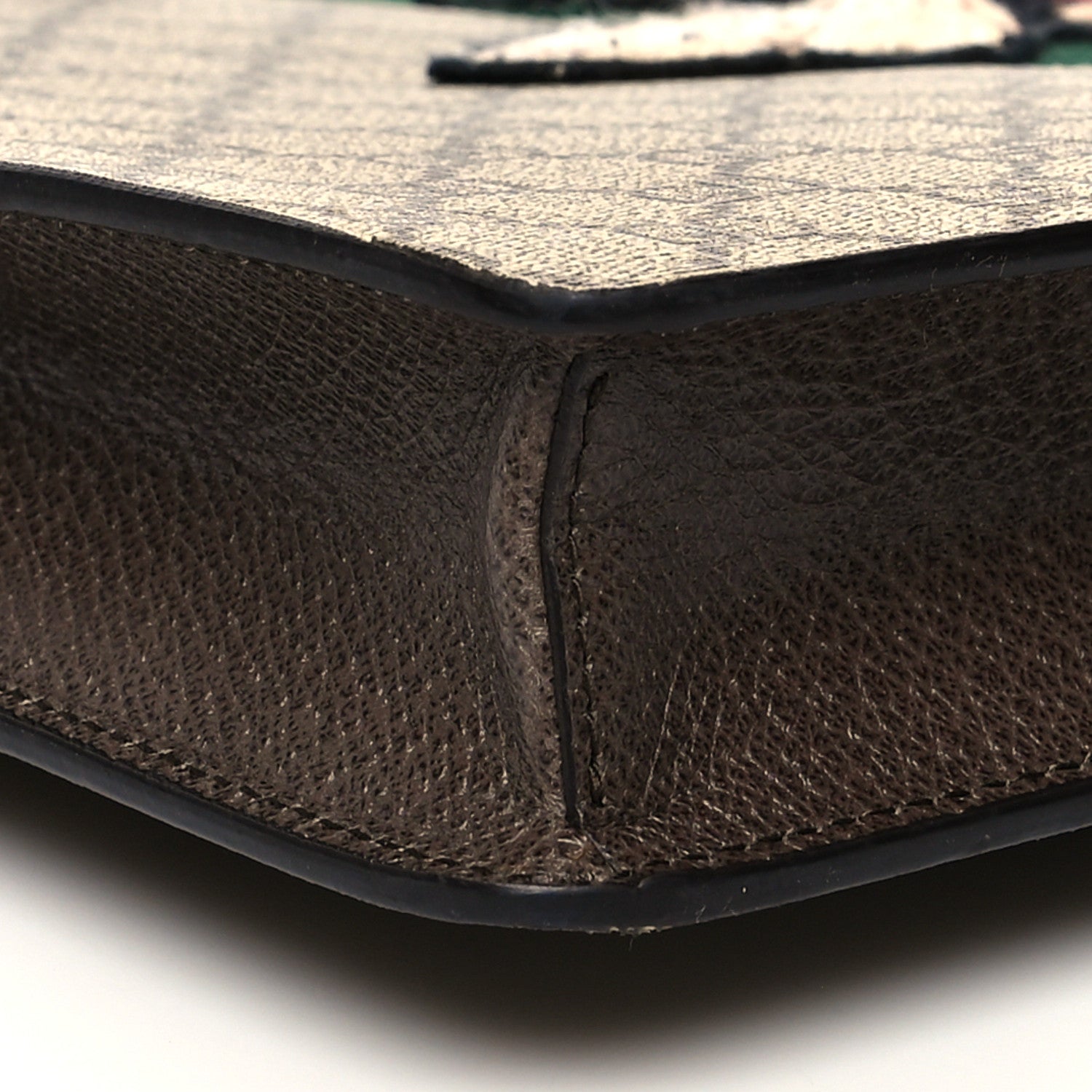 Gucci GG Supreme Monogram Web Animalier Bee Embroidered Medium Documents Holder Beige New Acero 9 of 10