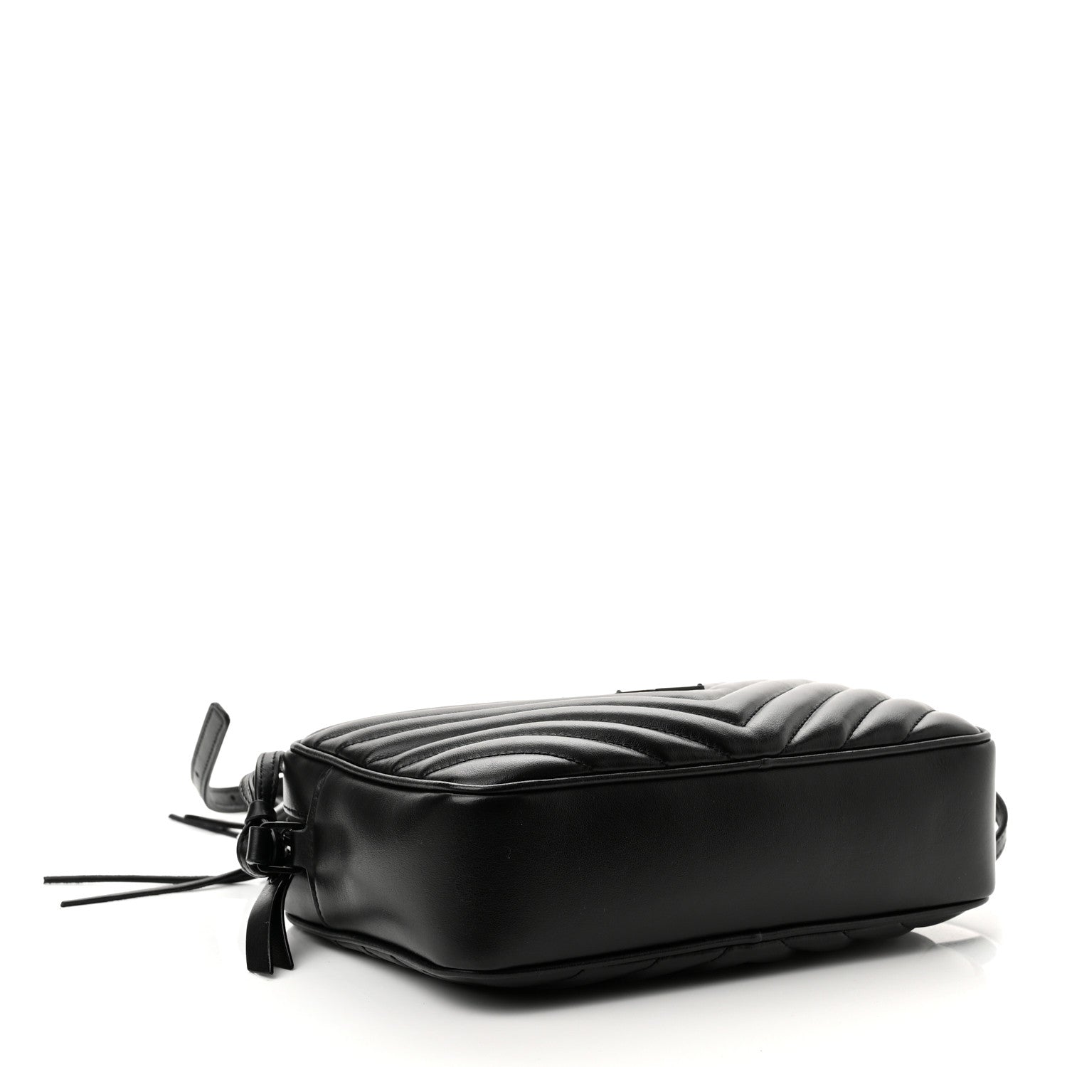 Saint Laurent Calfskin Matelasse Monogram Lou Camera Bag Black 3 of 9