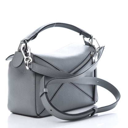 Loewe Calfskin Small Puzzle Bag Gunmetal 3 of 9