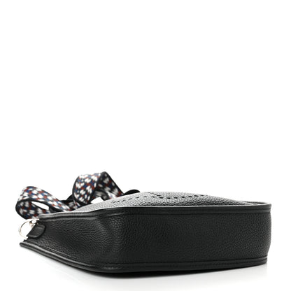Hermes Taurillon Maurice Zigzag Evelyne TPM Black Bleu Zellige Indigo 4 of 10