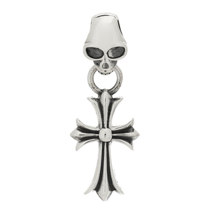 Chrome Hearts Sterling Silver Skull Cross Pendant 1 of 4