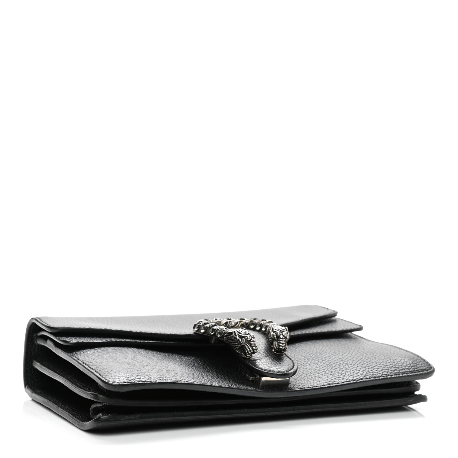 Gucci Pebbled Calfskin Small Dionysus Shoulder Bag Black 3 of 11