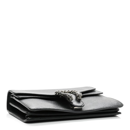 Gucci Pebbled Calfskin Small Dionysus Shoulder Bag Black 3 of 11