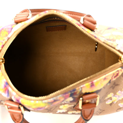 Louis Vuitton Metallic Monogram LV Garden Speedy Bandouliere 25 Gold 4 of 10