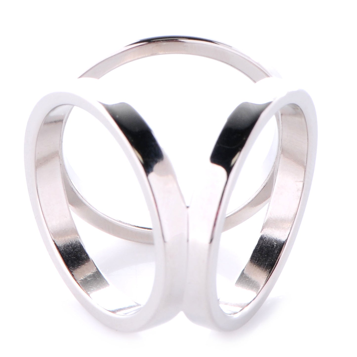Palladium Trio Scarf Ring
