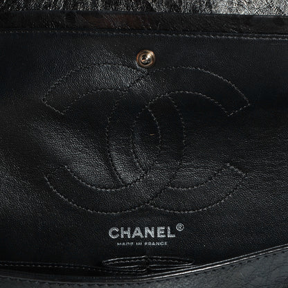 Chanel Aged Calfskin 2.55 Reissue 226 Flap Metallic Black 7 of 9
