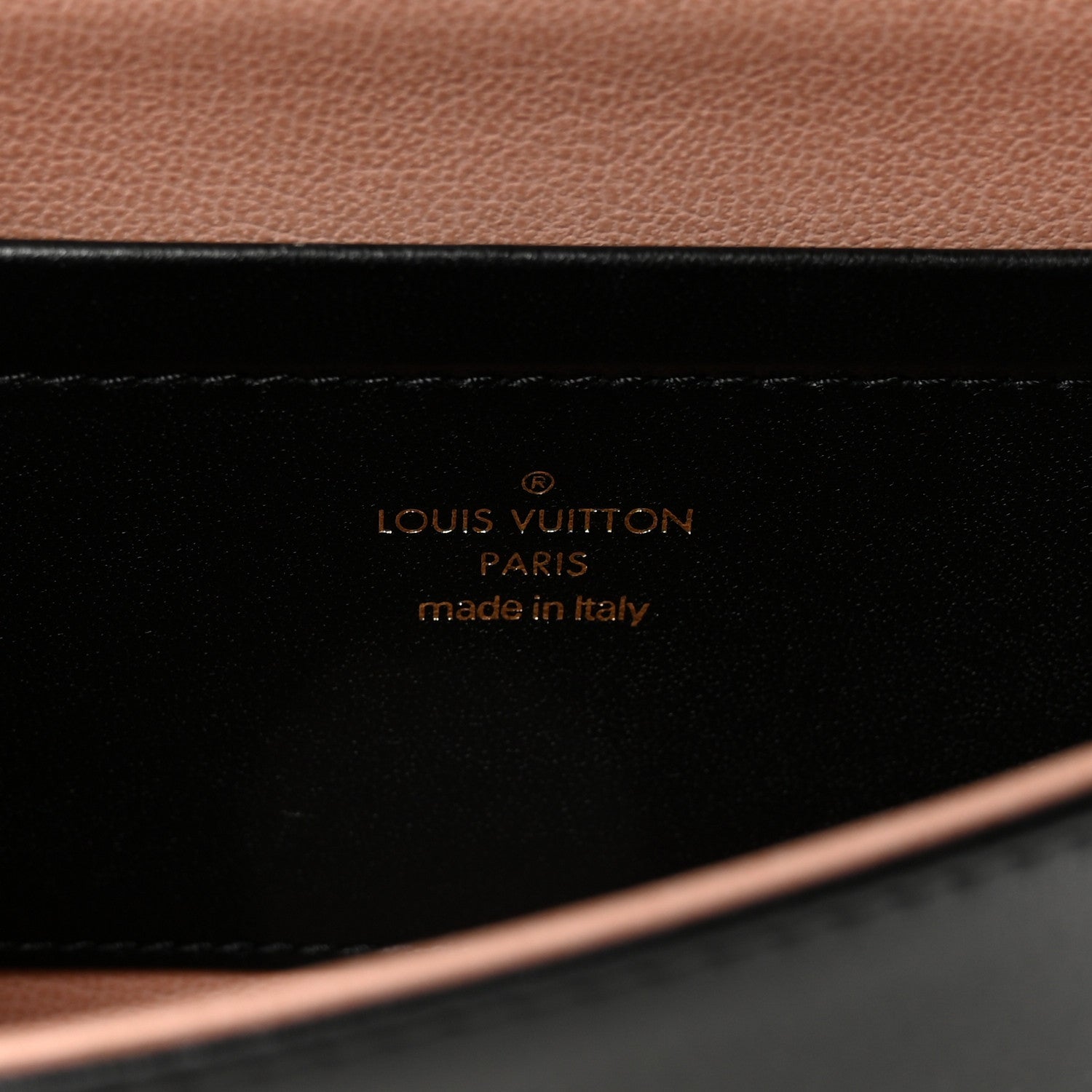 Louis Vuitton Lambskin Embossed Monogram Pochette Coussin Black 6 of 9