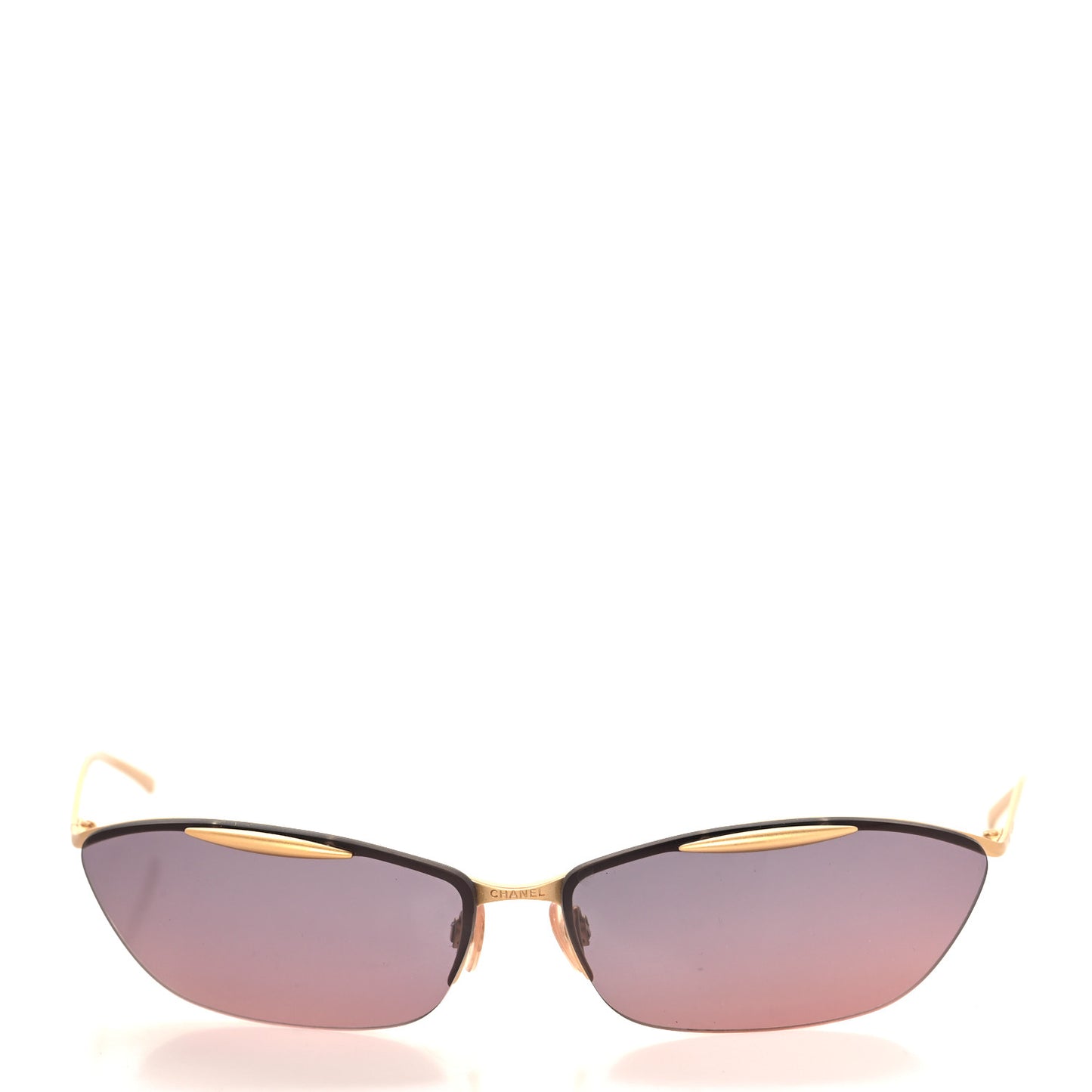 Frameless Ombre Sunglasses 15649 Gold
