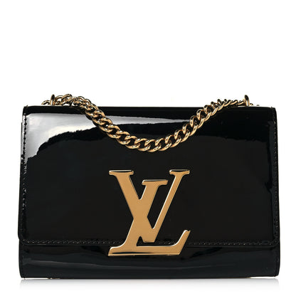 Louis Vuitton Patent Chain Louise MM Black 1 of 15