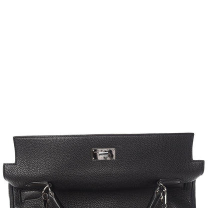 Hermes Taurillon Clemence Retourne Kelly 40 Black 28 of 34