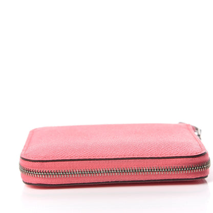 Hermes Epsom Silk'In Compact Wallet Rose Azalee 8 of 11