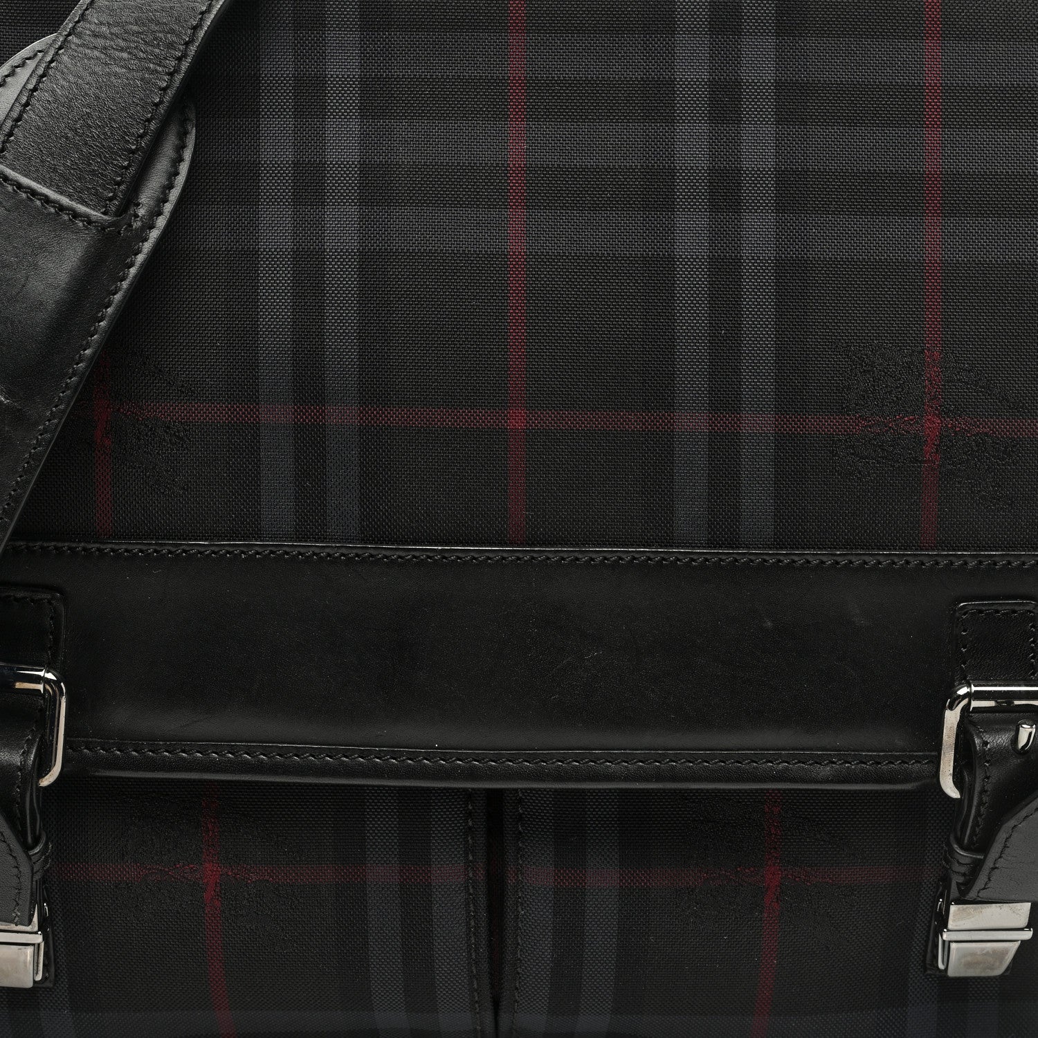 Burberry Nylon Smoked Check Messenger Bag 7 of 9