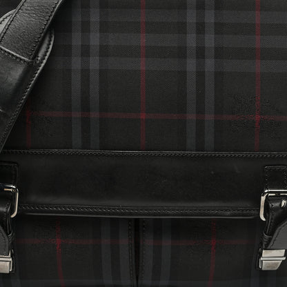 Burberry Nylon Smoked Check Messenger Bag 7 of 9
