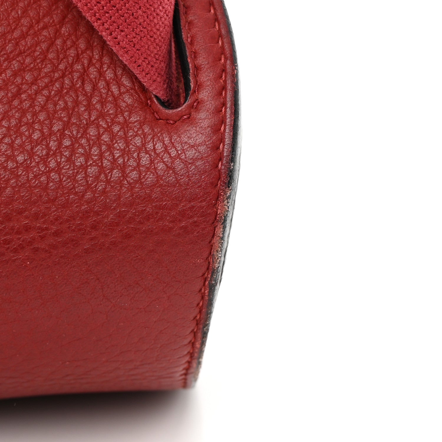 Hermes Taurillon Clemence Sherpa Backpack Rouge Garance 13 of 17