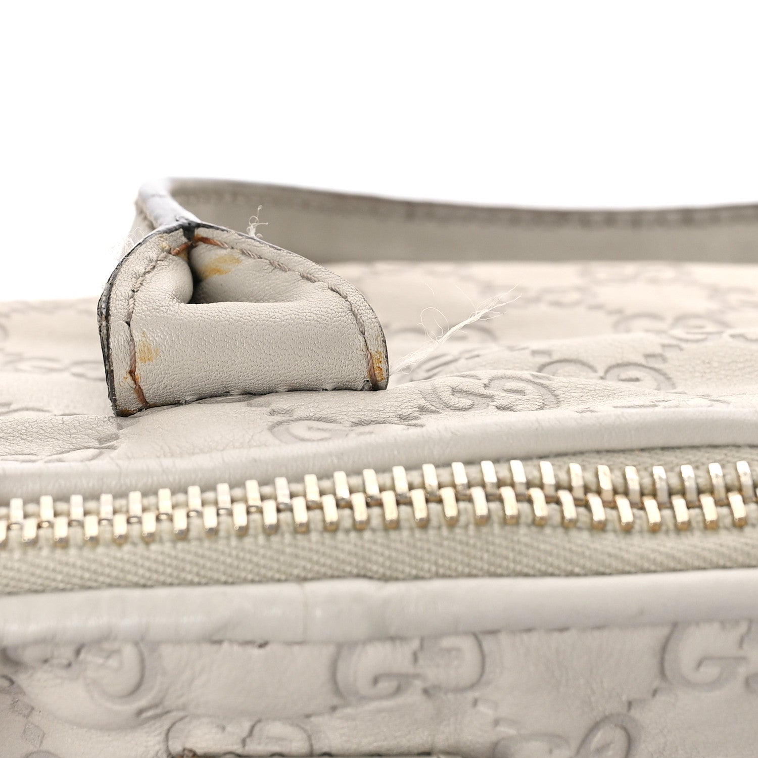 Gucci Guccissima Heart Bit Charm Top Handle Tote Off Off White 10 of 15