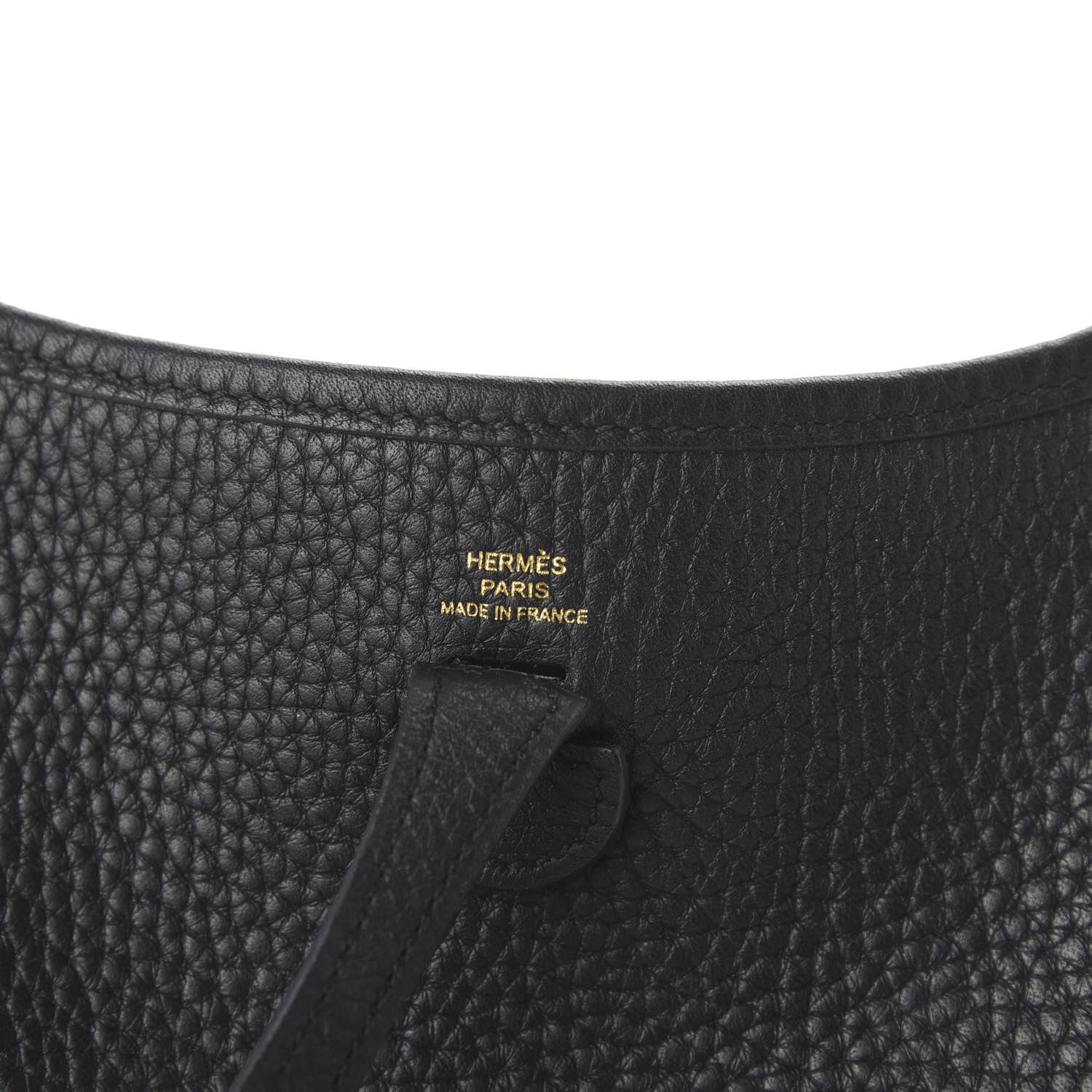 Hermes Taurillon Clemence Evelyne TPM Black 8 of 9