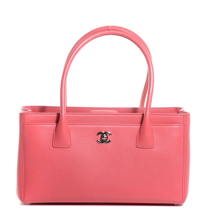 Chanel Calfskin Small Cerf Shopper Tote Coral 1 of 8