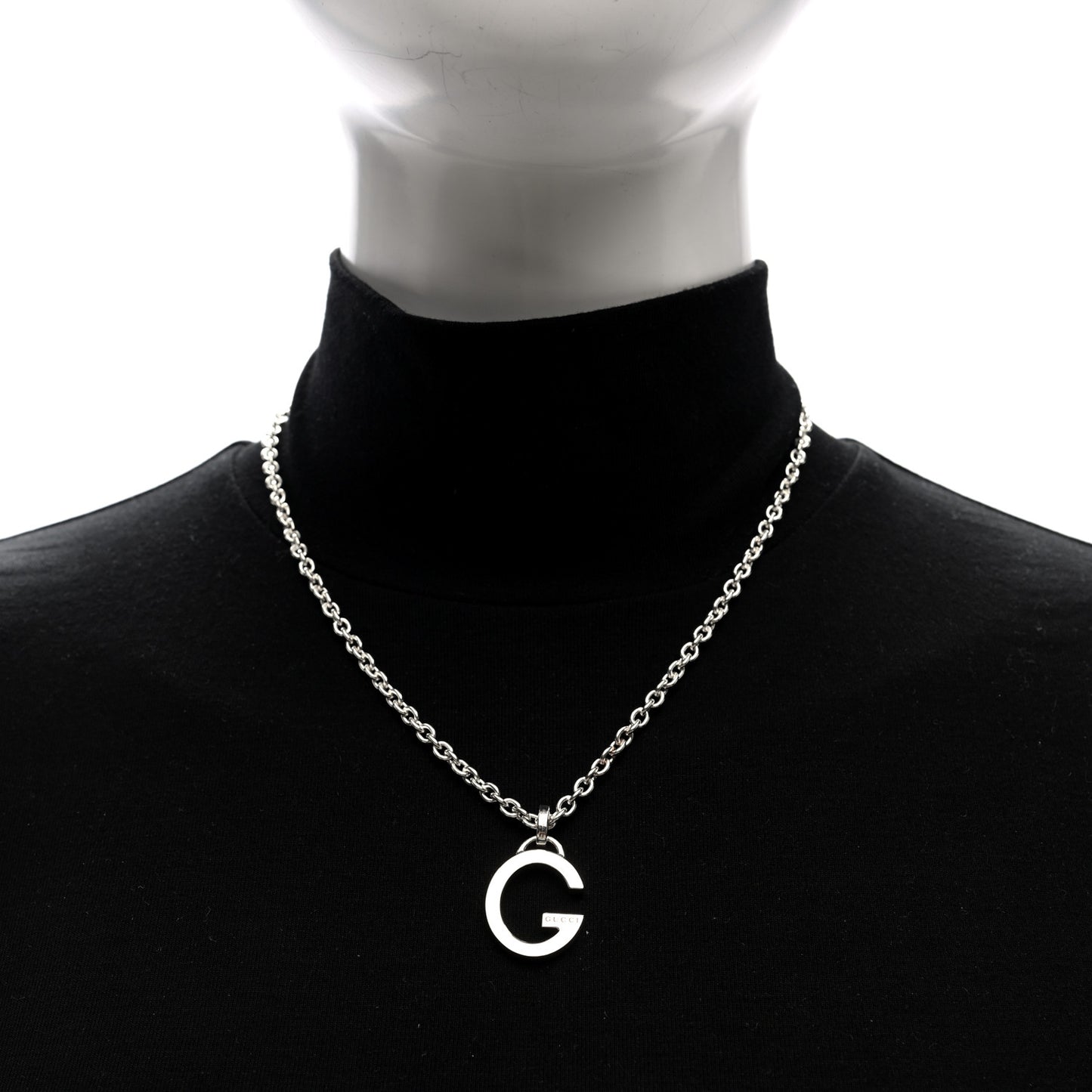 Sterling Silver G Pendant Necklace