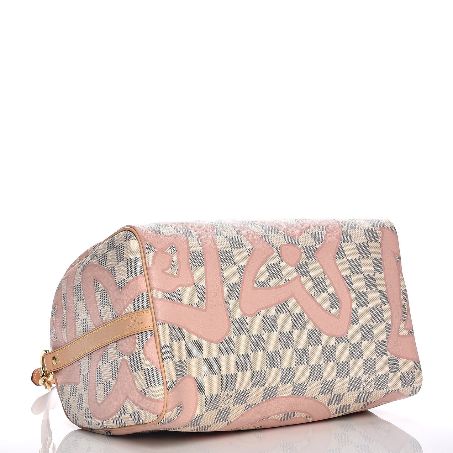 Damier Azur Tahitienne Speedy Bandouliere 30 Rose Ballerine