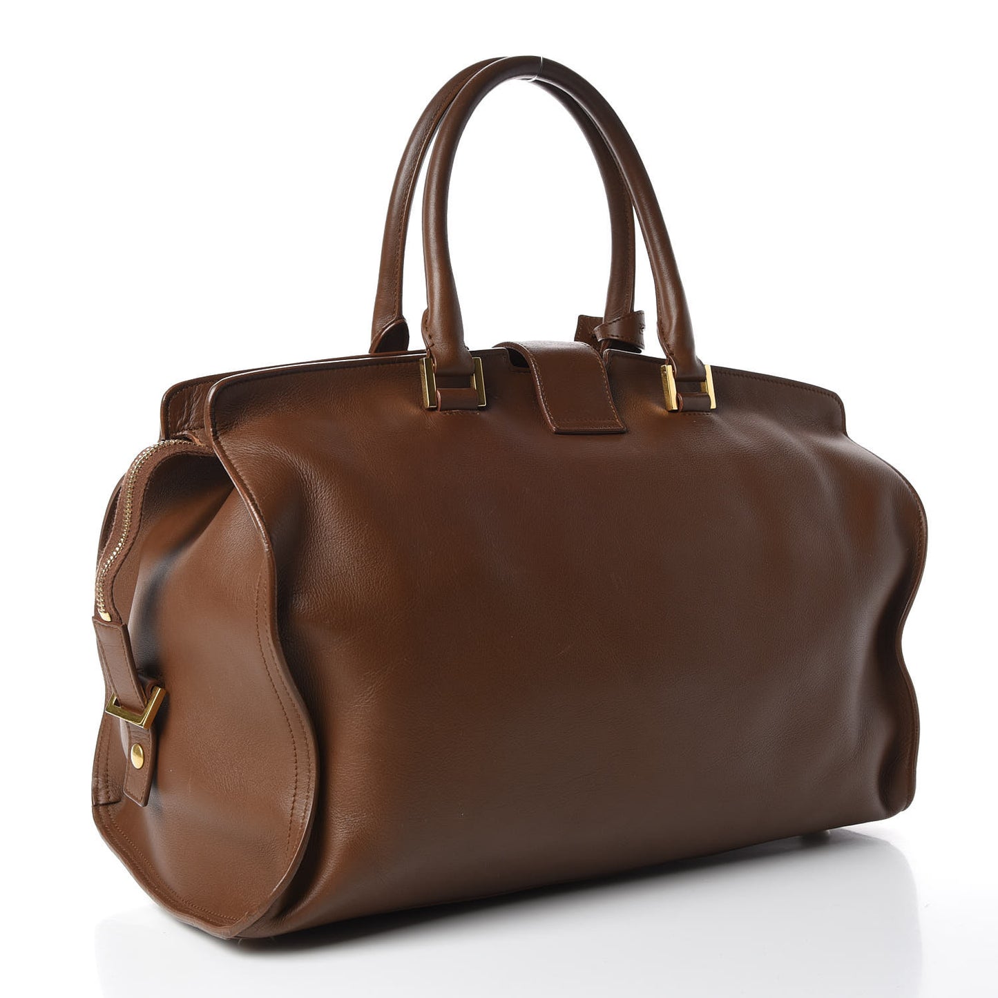 Calfskin Medium Classic Y Cabas Brown