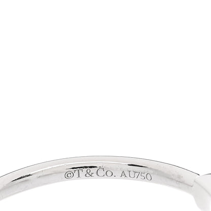 Tiffany 18K White Gold Diamond T Wire Ring 51 5.75 4 of 4