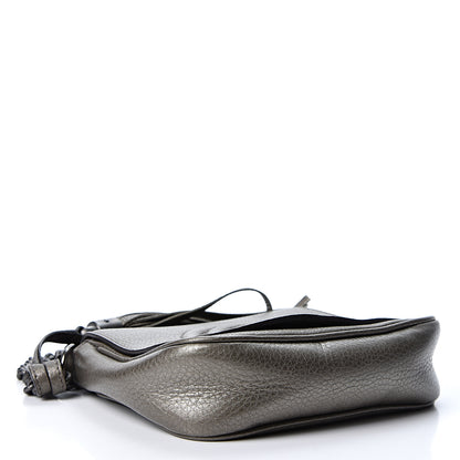 Gucci Metallic Pebbled Calfskin Small Soho Flap Crossbody Sasso 3 of 9