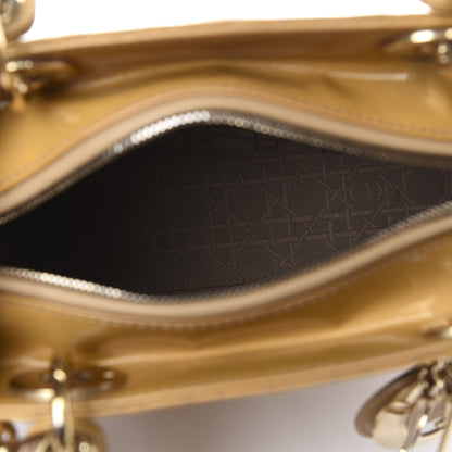 Christian Dior Patent Cannage Medium Lady Dior Beige 5 of 11
