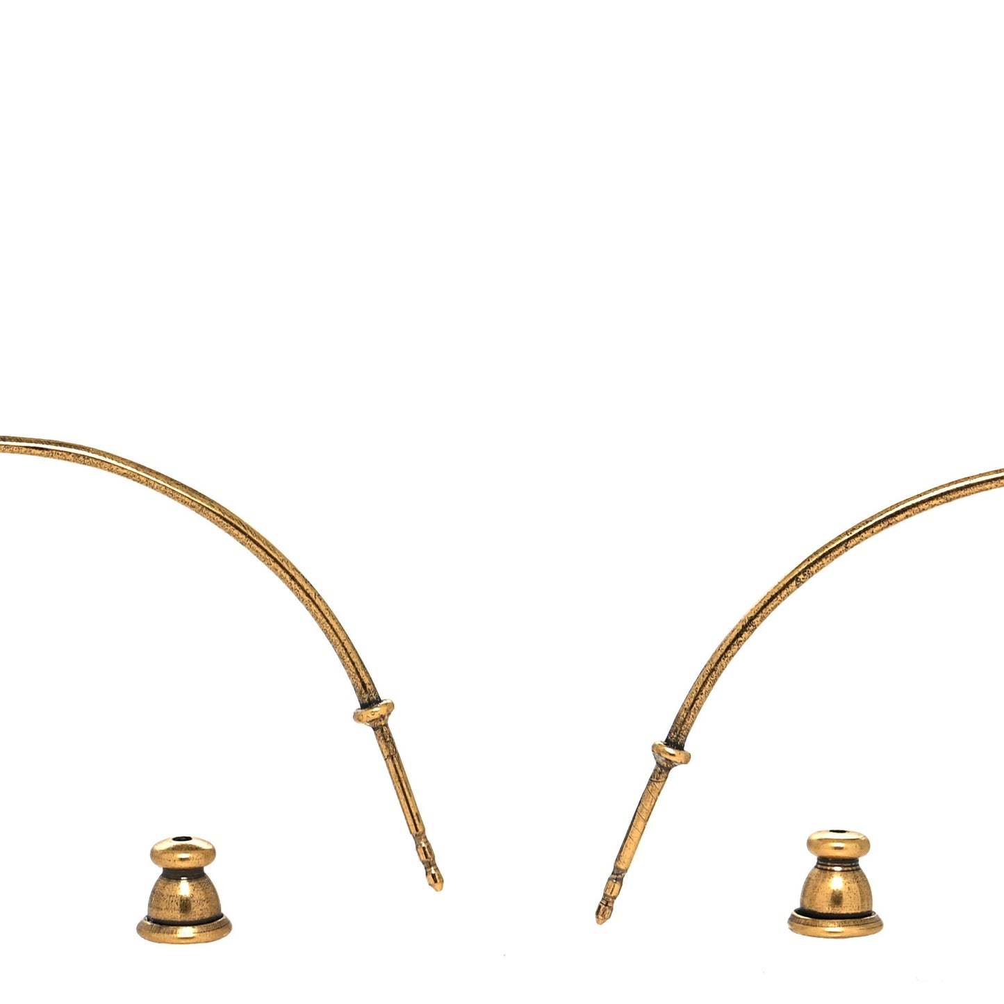 Metal Crystal J'Adior Hoop Earrings Aged Gold