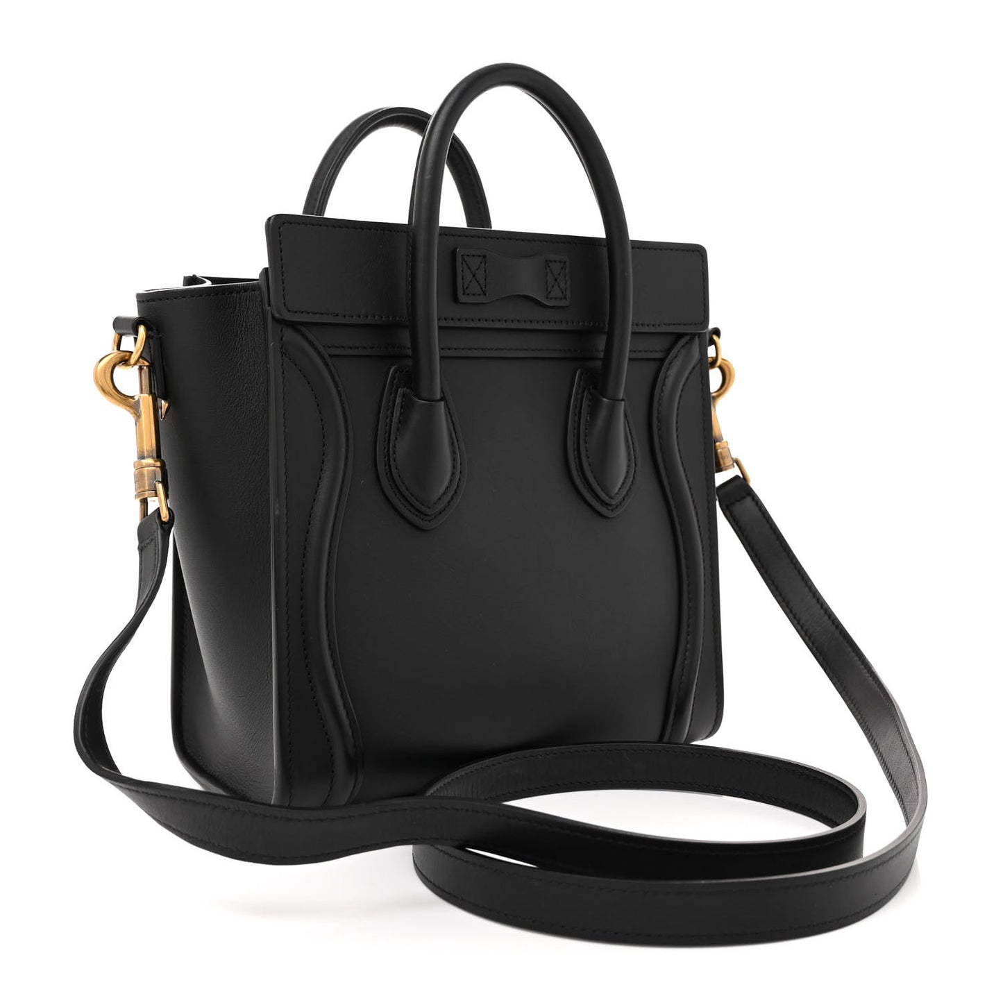 Smooth Calfskin Nano Luggage Black