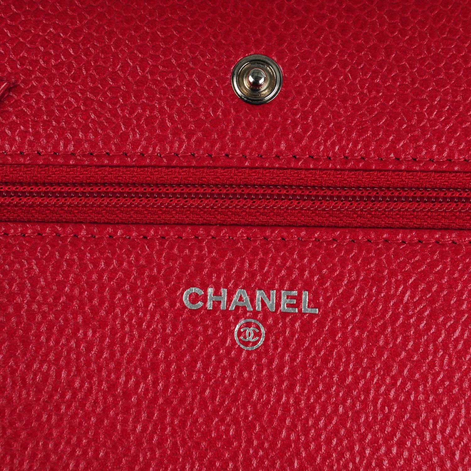 Chanel Caviar Quilted Wallet On Chain WOC Dark Pink 5 of 8