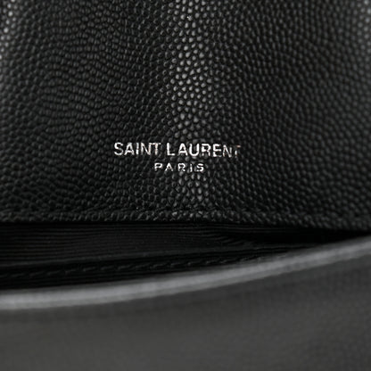 Saint Laurent Grain De Poudre Monogram Toy West Hollywood Fold-Over Bag Black 7 of 13